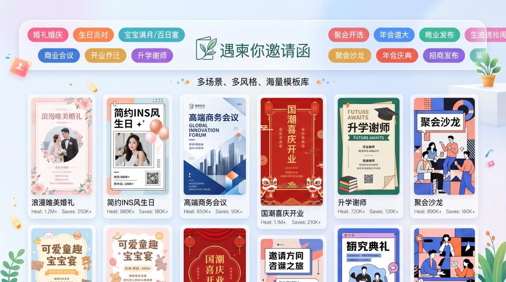 免费H5婚庆请柬制作，短时间搞定精致答谢电子邀请函